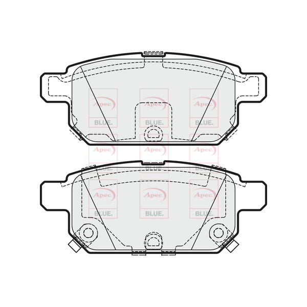APEC BLUE BRAKE PADS (REAR) (R90) image