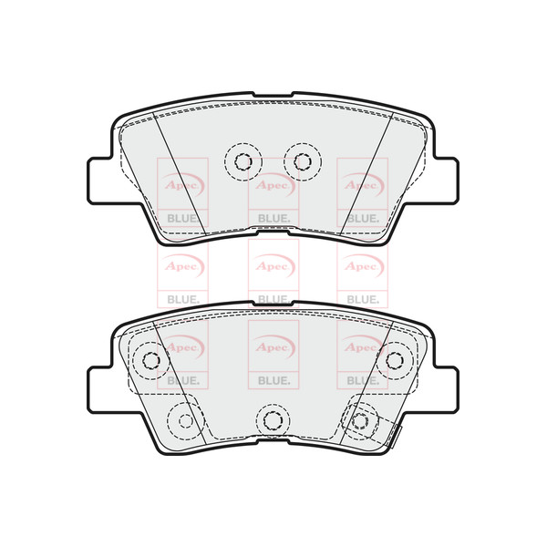 APEC BLUE BRAKE PADS (REAR) (R90) image