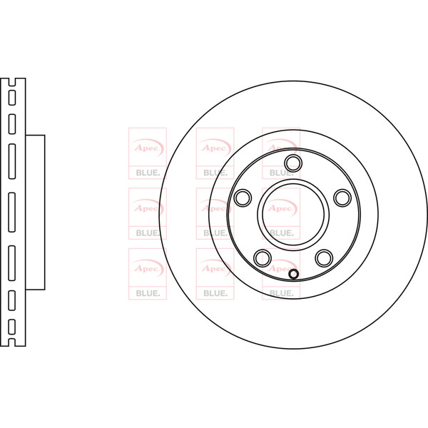 APEC BLUE BRAKE DISC (FRONT) (SINGLE) (R90) image