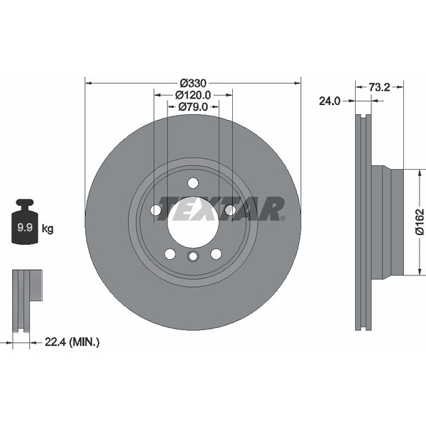 TEXTAR PC BRAKE DISCS image