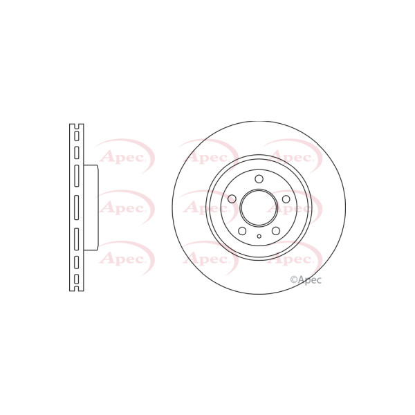 APEC BRAKE DISC (FRONT) (SINGLE) image