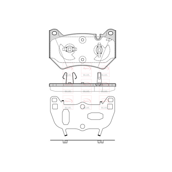 APEC BLUE BRAKE PADS (FRONT) (R90) image