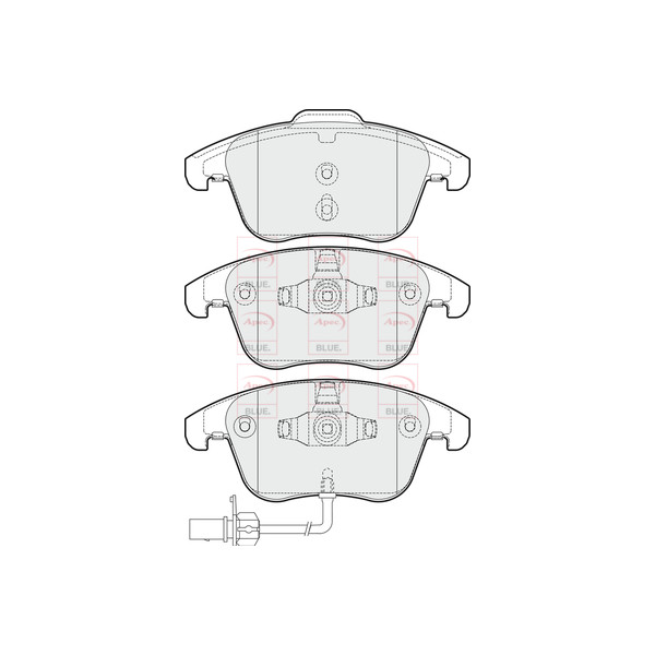 APEC BLUE BRAKE PADS (FRONT) (R90) image