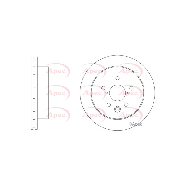 APEC BRAKE DISC (REAR) (SINGLE) image
