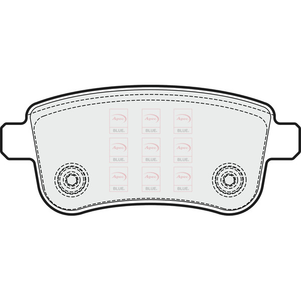 APEC BLUE BRAKE PADS (REAR) (R90) image