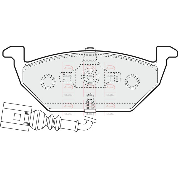 APEC BLUE BRAKE PADS (FRONT) (R90) image
