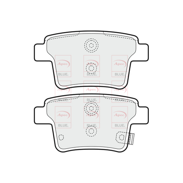 APEC BLUE BRAKE PADS (REAR) (R90) image