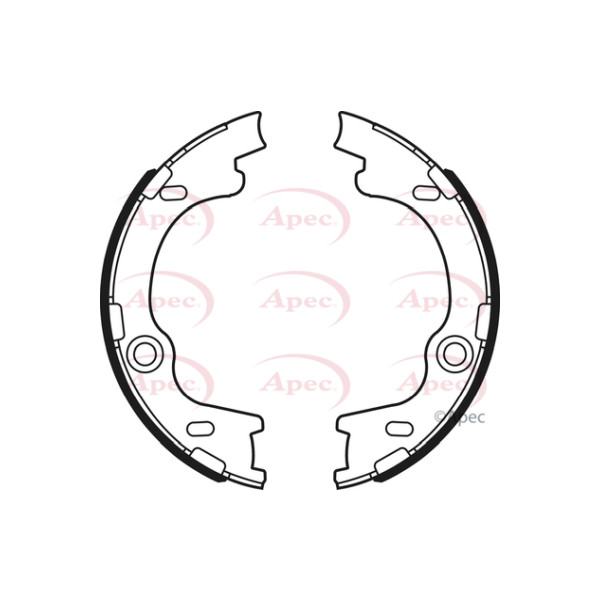 APEC BRAKE SHOES (REAR) (R90) image