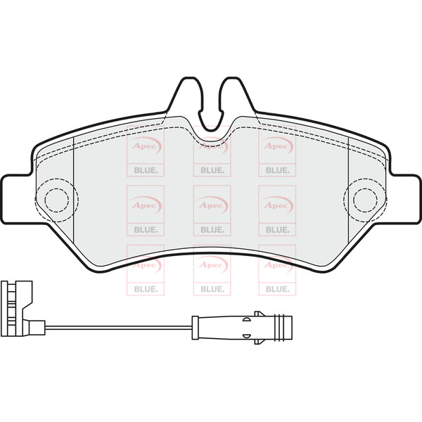 APEC BLUE BRAKE PADS (REAR) (R90) image
