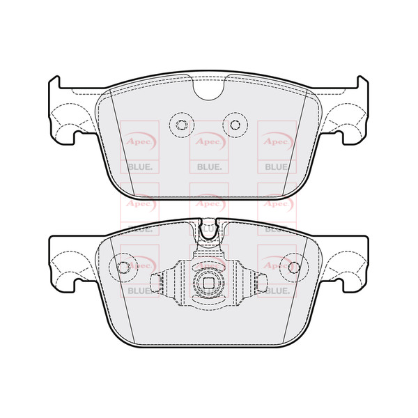 APEC BLUE BRAKE PADS (FRONT) (R90) image