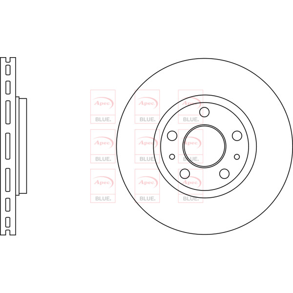 APEC BLUE BRAKE DISC (FRONT) (SINGLE) (R90) image