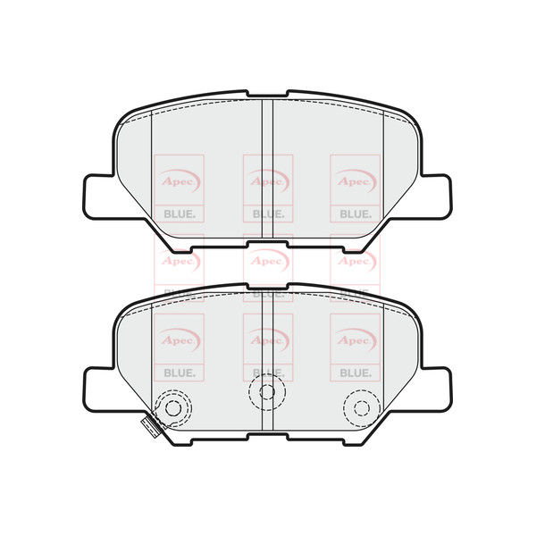 APEC BLUE BRAKE PADS (REAR) (R90) image