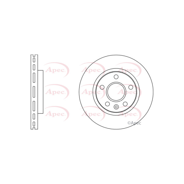 APEC BRAKE DISC (FRONT) (SINGLE) image