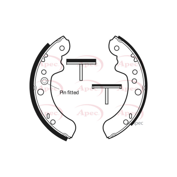 APEC BRAKE SHOES (REAR) (R90) image