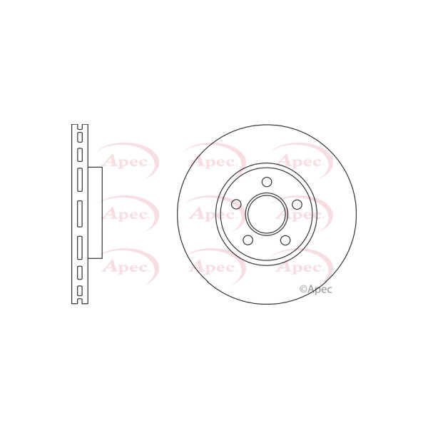 APEC BRAKE DISC (FRONT) (SINGLE) image