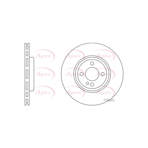 APEC BRAKE DISC (FRONT) (SINGLE) image