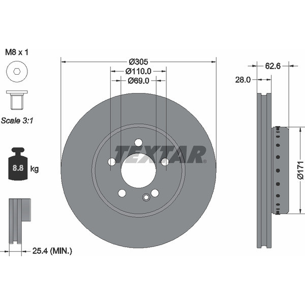 TEXTAR BIMETALLIC DISCS image