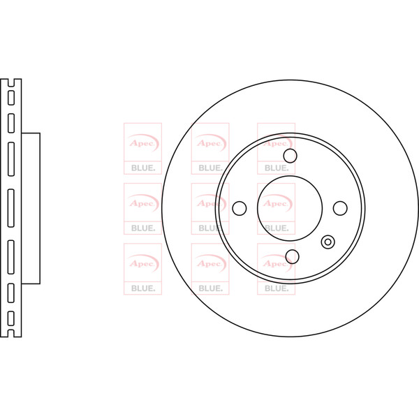 APEC BLUE BRAKE DISC (FRONT) (SINGLE) (R90) image