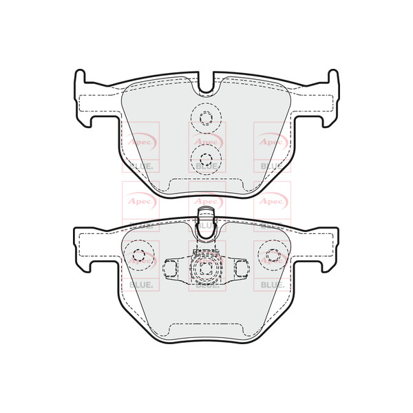 APEC BLUE BRAKE PADS (REAR) (R90) image