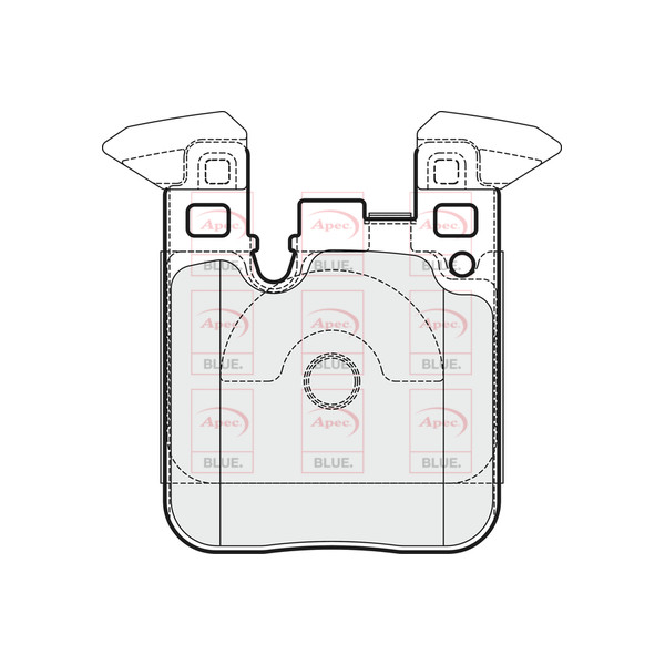 APEC BLUE BRAKE PADS (REAR) (R90) image