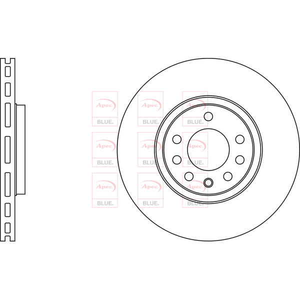 APEC BLUE BRAKE DISC (FRONT) (SINGLE) (R90) image
