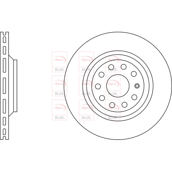 APEC BLUE BRAKE DISC (REAR) (SINGLE) (R90) image