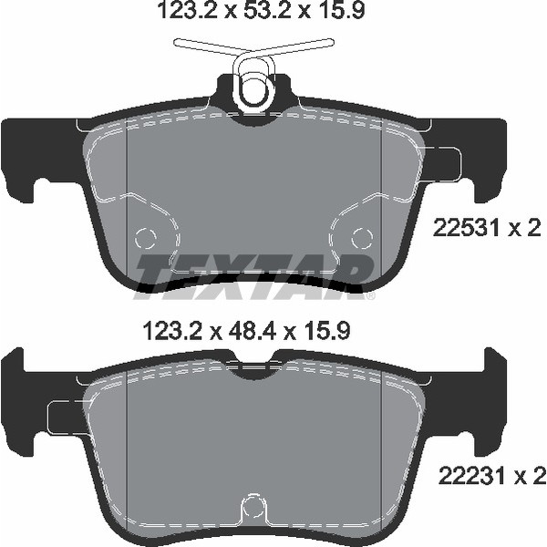 TEXTAR PC BRAKE PADS image