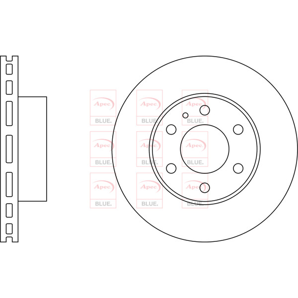 APEC BLUE BRAKE DISC (FRONT) (SINGLE) (R90) image