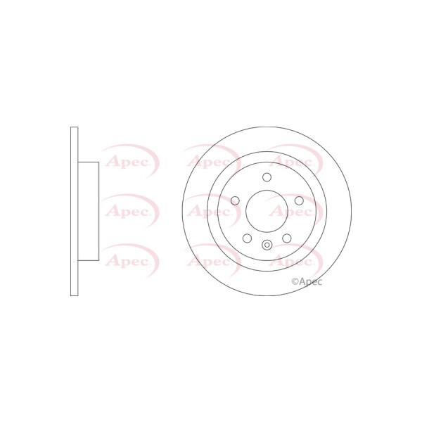 APEC BRAKE DISC (REAR) (SINGLE) image