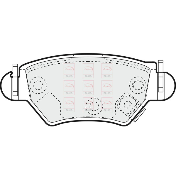 APEC BLUE BRAKE PADS (REAR) (R90) image