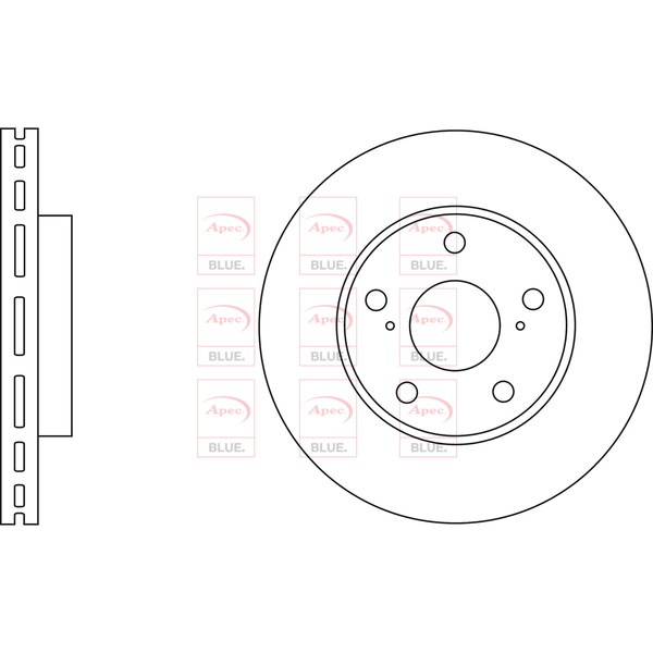 APEC BLUE BRAKE DISC (FRONT) (SINGLE) (R90) image