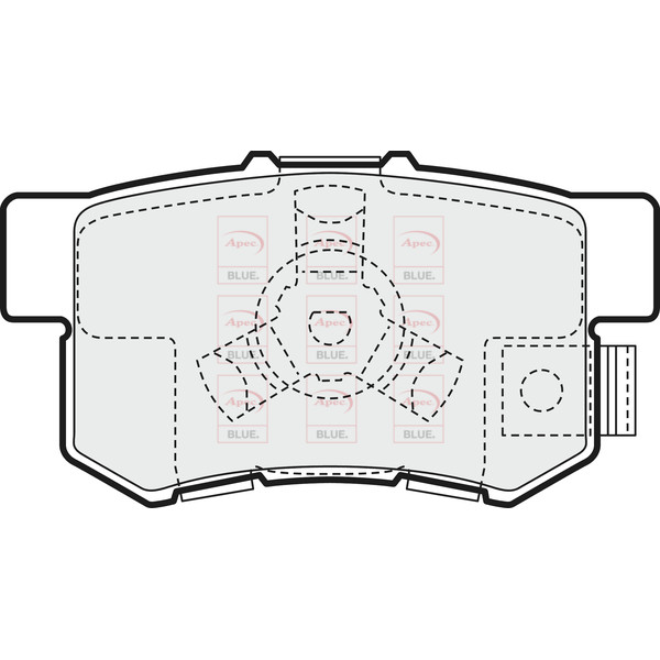APEC BLUE BRAKE PADS (REAR) (R90) image