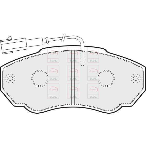 APEC BLUE BRAKE PADS (FRONT) (R90) image