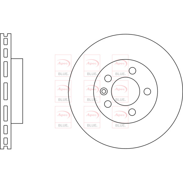 APEC BLUE BRAKE DISC (FRONT) (SINGLE) (R90) image