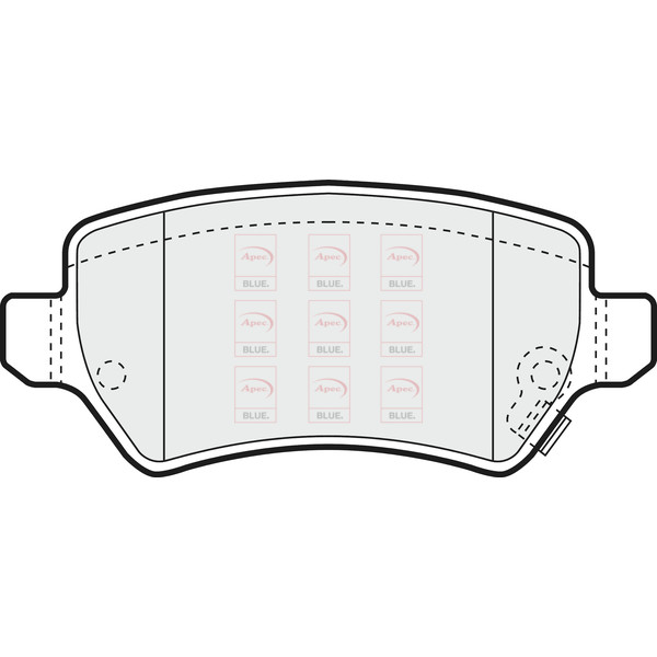 APEC BLUE BRAKE PADS (REAR) (R90) image