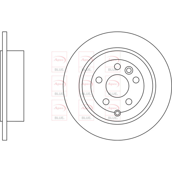 APEC BLUE BRAKE DISC (REAR) (SINGLE) (R90) image