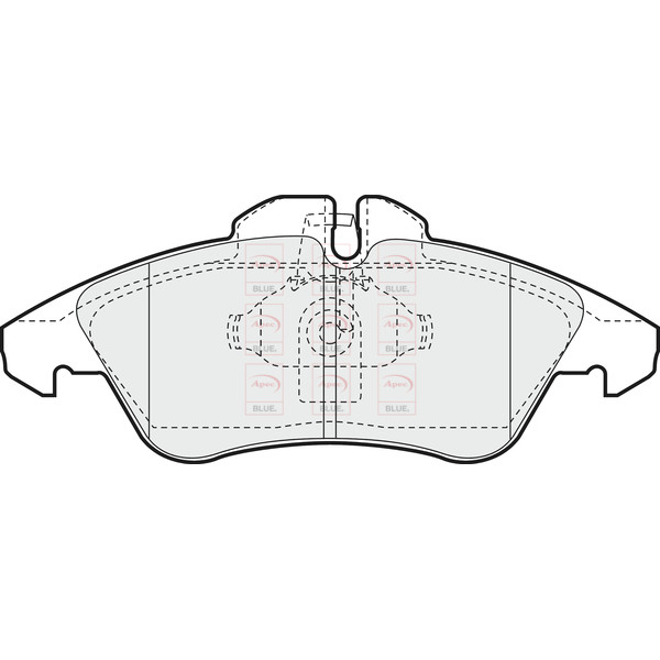 APEC BLUE BRAKE PADS (FRONT) (R90) image