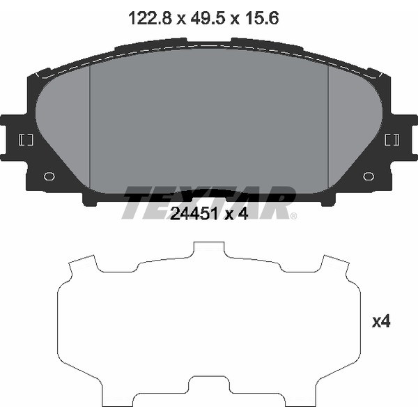 TEXTAR PC BRAKE PADS image