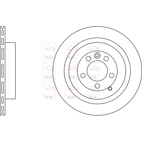APEC BLUE BRAKE DISC (REAR) (SINGLE) (R90) image
