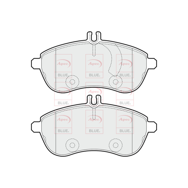 APEC BLUE BRAKE PADS (FRONT) (R90) image