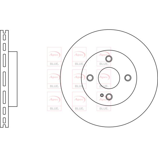 APEC BLUE BRAKE DISC (FRONT) (SINGLE) (R90) image