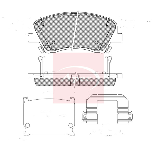 APEC BRAKE PADS (FRONT) (R90) image