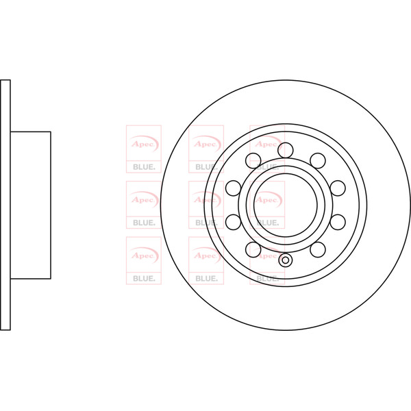 APEC BLUE BRAKE DISC (REAR) (SINGLE) (R90) image