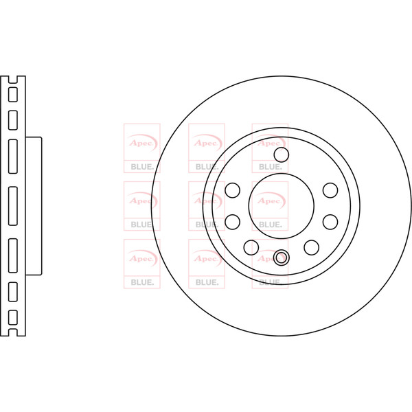 APEC BLUE BRAKE DISC (FRONT) (SINGLE) (R90) image