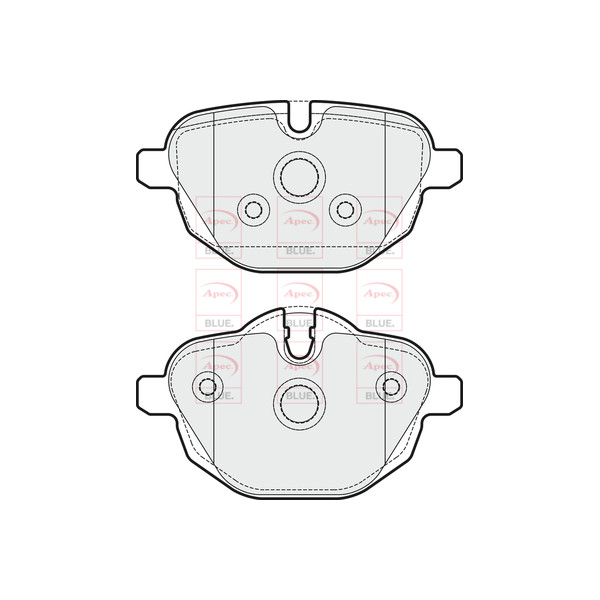 APEC BLUE BRAKE PADS (REAR) (R90) image