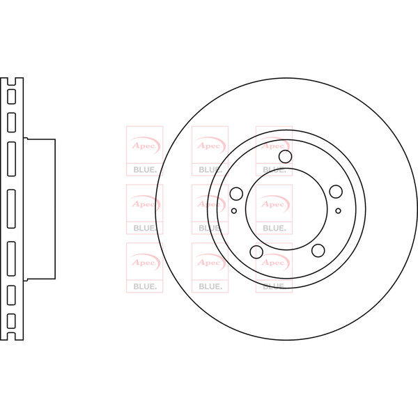 APEC BLUE BRAKE DISC (FRONT) (SINGLE) (R90) image
