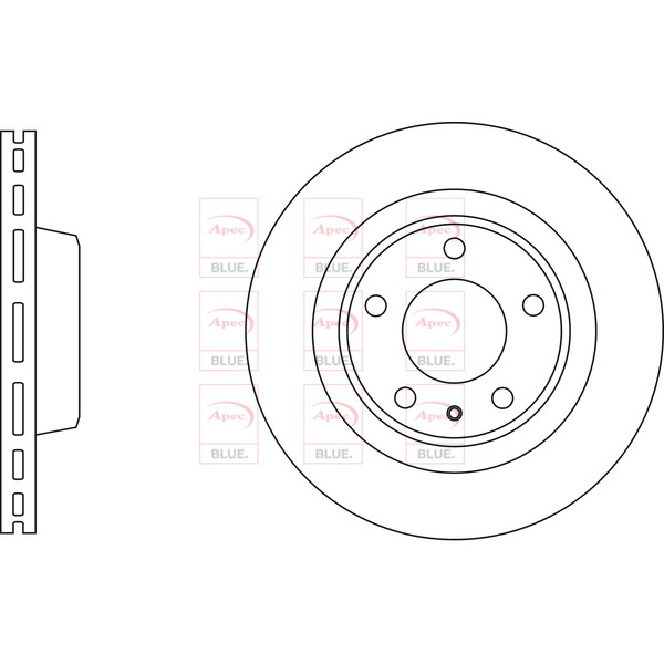 APEC BLUE BRAKE DISC (FRONT) (SINGLE) (R90) image