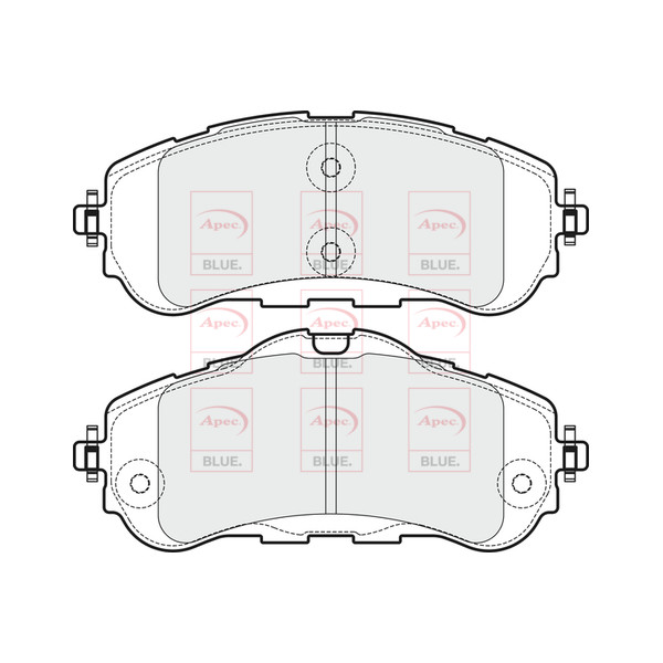 APEC BLUE BRAKE PADS (FRONT) (R90) image