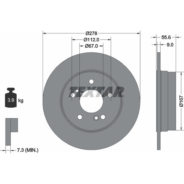 TEXTAR PC BRAKE DISCS image