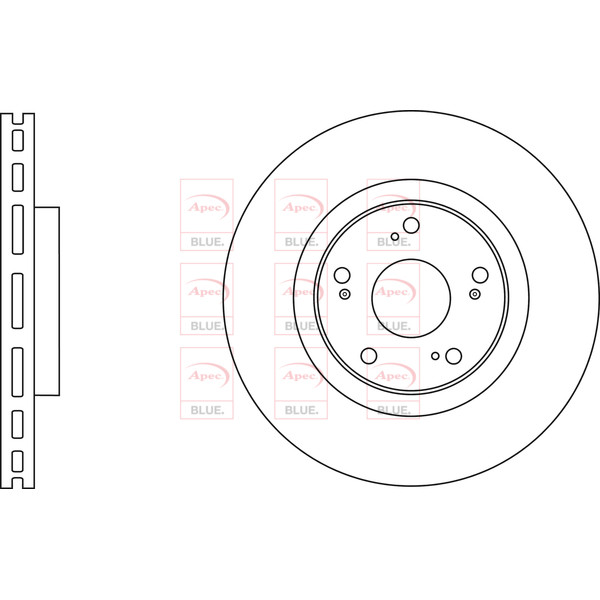 APEC BLUE BRAKE DISC (FRONT) (SINGLE) (R90) image